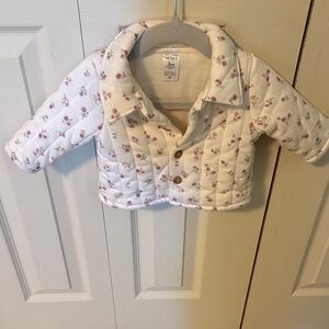 Carter’s Infant Quilted Jacket with Pink Floral Pattern